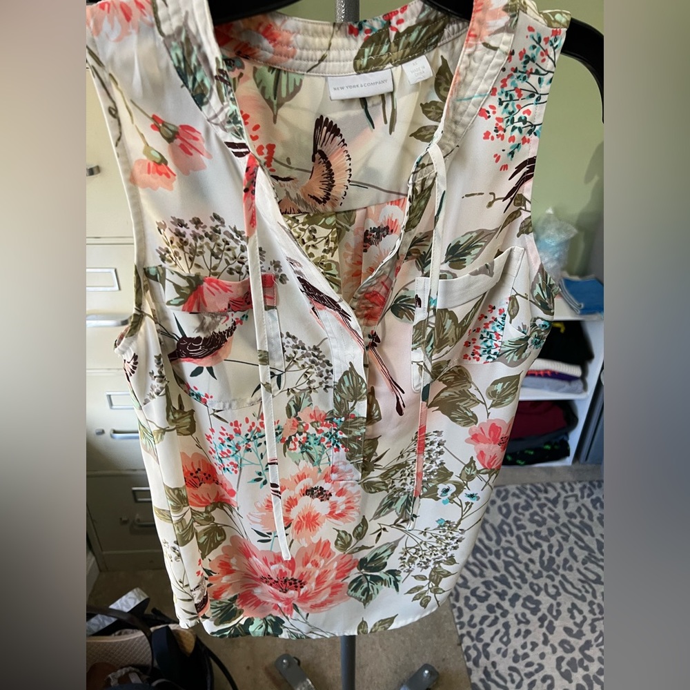 Floral Print NYCO Tank Top